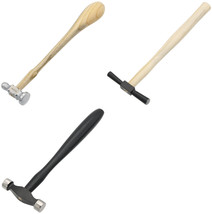 Chasing Hammer, Embossing Hammer, &amp; Planishing Hammer  for Crafts Metalworking J - £35.48 GBP
