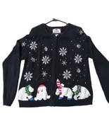 VTG Ugly Christmas Sweater Polar Bears and Snowflakes Size M - €21,29 EUR