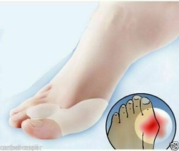 Unisex Foot Care Aid Ease Pain Relief Big White Toe Bunion Spreader Silicone Gel - £4.47 GBP