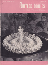 1948 Ruffled Doilies Crochet Patterns Star Book No 59 Pansy American Thr... - $9.00