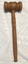 Vintage Wooden Judge Gavel Hand Crafted 11” Long Wood - £15.57 GBP
