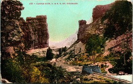 D&amp;RG Ry Castle Gate Denver &amp; Rio Grand CO Colorado Vintage Railroad Postcard UNP - $3.91