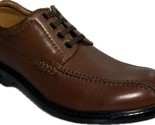 CLARKS Men&#39;s Brown Leather Oxford Shoes SZ 8, 68037 - £63.19 GBP