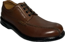 CLARKS Men&#39;s Brown Leather Oxford Shoes SZ 8, 68037 - £64.48 GBP