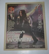Alanis Morissette Show Newspaper Supplement Vintage 1996 Grammy Cover Photo - $24.99