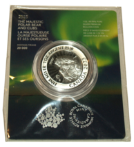 1oz. 99.99% Pure Silver 5$ Coin: The Majestic Polar Bear and Cubs - £58.37 GBP