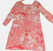 Lilly Pulitzer Marlowe Dress Hot Coral Trunk Love Pink Elephants Large S... - $65.00