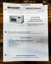 Sharp R-1850A R-1851A R-1852A Microwave  Service Manual *Original* - $14.47