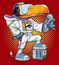 San Diego Comic Con 2016 T Shirt Red Toucan Graphitti Designs Limited NEW - $14.94