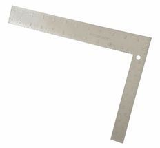 8" x 12" Steel CARPENTER'S SQUARE Carpenters utility framing 1/16 1/12 1... - $27.46
