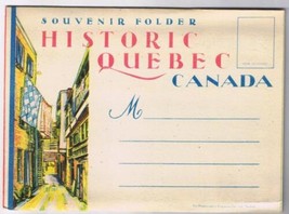 Quebec Postcard Booklet Historic Quebec Souvenir Folder Panoramas - £10.98 GBP