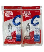 Dirt Devil Vacuum Bag Type C Lot of 2 Packs 3 Bags Each Upright Deluxe M... - $19.71 CAD