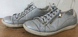 Mephisto Mobils Blue Gray Leather Lace Up Comfort Shoes Sneakers 8.5 Womens - $24.99
