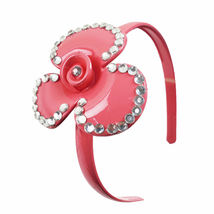 Flower Headband w/Stones for Women Girls Hairband Dusty Rose - £9.72 GBP