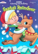 Kappa Jumbo Coloring &amp; Activity Book ~ Santa&#39;s Reindeer - £5.49 GBP