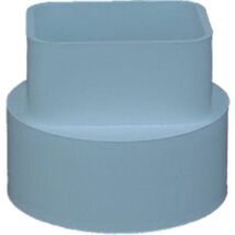 Genova Products V-1704 2 x 3 x 4 in. PVC Downspout Adapter - $27.56 CAD