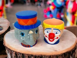 Vintage Ringling Bros and Barnum &amp; Bailey Circus Plastic Clown Mug Eleph... - $30.96