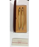 Vintage AT Cross Diamond Sapphire Service 10K GF Pen Pencil Set CHI Company - £56.76 GBP