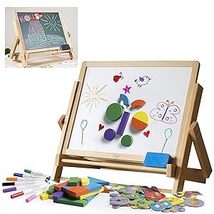 Wood Double-Sided Tabletop Easel 80pc Activity Set for Kids- Childrens M... - $931.81 MXN