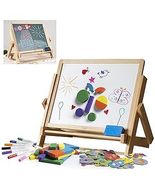 Wood Double-Sided Tabletop Easel 80pc Activity Set for Kids- Childrens M... - $49.99