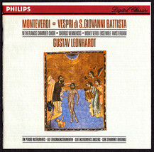 Monteverdi: Vespri di S. Giovanni Battista CD Import - Gustav Leonhardt - £9.59 GBP