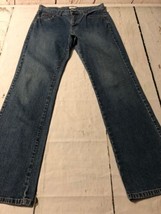 Calvin Klein Women&#39;s Jeans Boot Cut Stretch Distressed Jeans Size 8 X 31 - £22.94 GBP