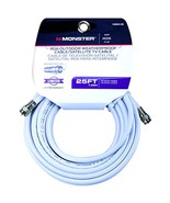Monster Cable Video Coaxial Cable Digital 75 Ohm 25 &#39; Carded - $23.20