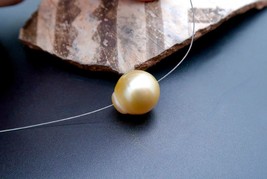 Stunning Genuine Metallic Golden Yellow Iridescent Burma South Sea AA+ P... - $46.00