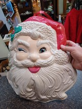 Vtg  Artform 18.5&quot; Winking Santa Claus Molded Plastic Head Christmas Dec... - €34,26 EUR