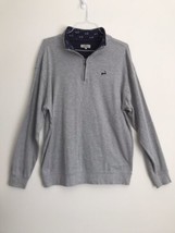 Cuffys of Cape Cod 1/4 Zip Sweatshirt Gray Long Sleeve Pullover Mens Sz XL - £19.32 GBP