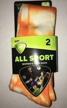 SOFSOLE Women&#39;s All Sport Team Socks Shoe Size 5-10 Medium Orange/White ... - £13.34 GBP