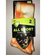 SOFSOLE Women&#39;s All Sport Team Socks Shoe Size 5-10 Medium Orange/White ... - £12.55 GBP