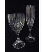 Mikasa Park Lane Crystal Stemware Water Goblet and Fluted Champagne Set ... - £38.31 GBP