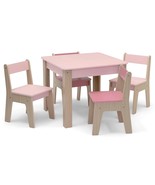 Gap Gapkids Table And 4 Chair Set - Greenguard Gold Certified, Blush/Nat... - $2,867.51 MXN