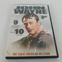 John Wayne Great American Western 2 DVD Set 2004 9 Movies over 10 Hours of Films - £4.66 GBP