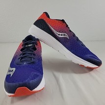 Saucony Kinvara Mens Shoe 11 Running  Sneakers Blue Orange Training Raci... - $95.00