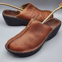 Cherokee Comfort Leather Brown Clogs 096093901 Professional Work Shoes Size 8.5 - £13.08 GBP