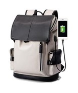 15.6 Inch Large Laptop Bag , Vegan Leather, Waterproof, External USB, Tr... - €106,16 EUR