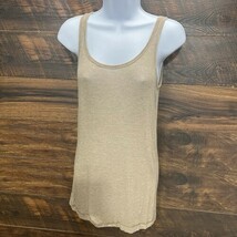 Nally &amp; Millie Beige Tank Top  Women One Size Rayon Spandex Brown - $10.43 CAD