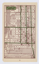 1951 Original Vintage Map Of St. Louis Missouri Downtown Business Center - £15.00 GBP
