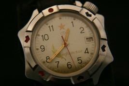 Rare vintage USSR Vostok 2414 Generalskie 17 jewel Soviet military wristwatch - £85.05 GBP
