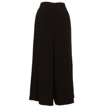 DANA BUCHMAN Java Brown Wool Blend Crepe Wide Crop Pants XL $190 - £55.03 GBP
