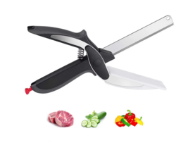 Food Cutter Kitchen Shears With Cutting Board For Kitchen Scissors Cutting Food  - £20.91 GBP