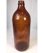Hood Chemical Co Inc Amber Glass Bottle Brown Quart Screw Top 33 Pittsbu... - £13.64 GBP
