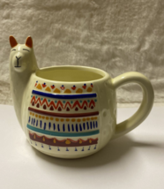 Llama Alpaca 3D Ceramic Coffee Mug Cup 16oz Modern Gourmet Foods - $18.80
