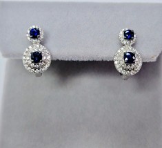 Sapphire and Diamond Snowman Earrings - £1,086.99 GBP