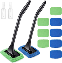 2 Pack Windshield Cleaning Tool Windshield Cleaning Wand Auto Window Cleaner wit - £18.79 GBP