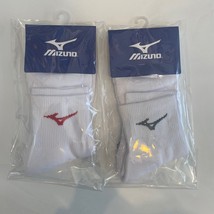 Mizuno Racket Sports Socks Unisex Badminton Tennis Crew Socks White NWT ... - £9.13 GBP