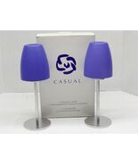 Casual Lamp Style Tealight Candle Holder w/ Frosted Glass Style Shade Set of Two - €13,28 EUR