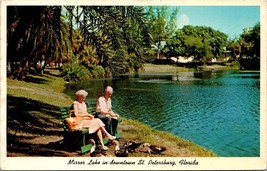 Mirror Lake Downtown St Petersburg Florida Postcard - £7.83 GBP